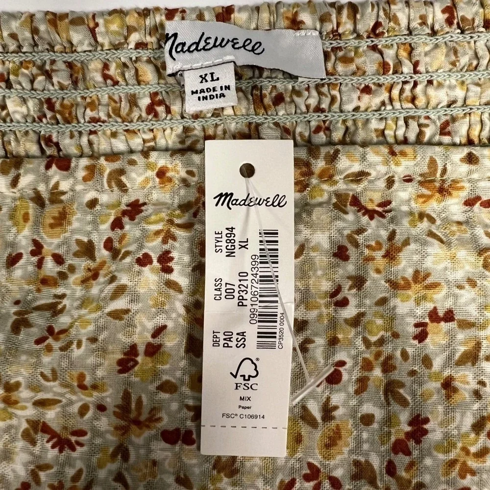 Madewell smocked back